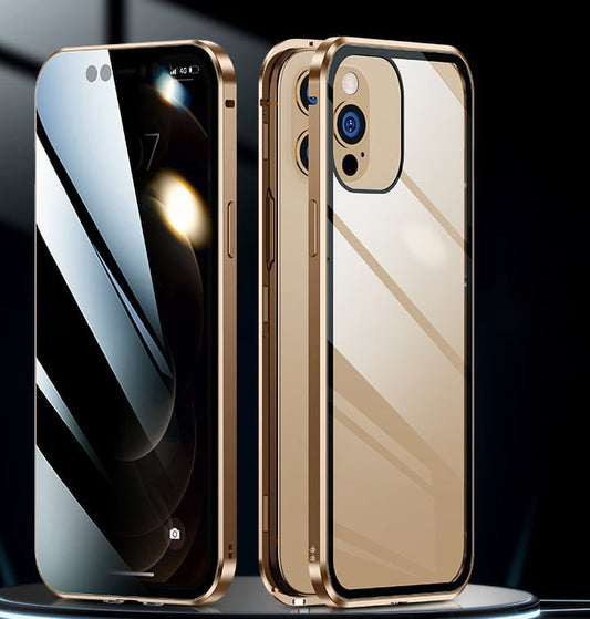 🔥Privacy Protection Technology🔥Magnetic Double Sided Tempered Glass Phone Case for iphone