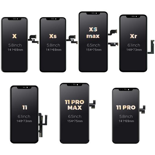 Applicable to Apple  11 12 13 14 15 Pro MAX XR mobile phone screen   assembly inside and outside LCD
