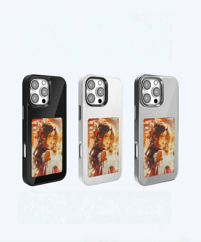 For iPhone Case - New Technology Color E-Ink Screen NFC DIY Phone Case
